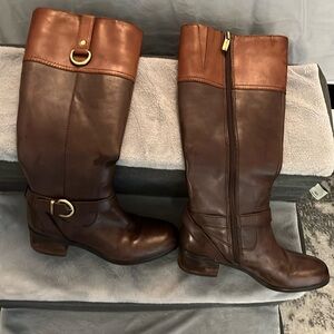 Bandolino leather riding boots size 5